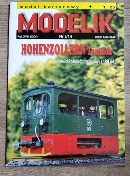 Modelik Hohenzollern Tramlok 1:25 + wręgi