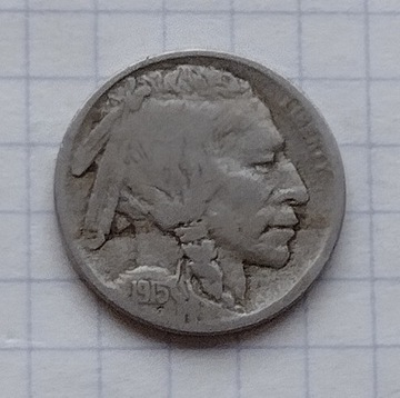 (3191) USA 5 centów 1915 b/z 