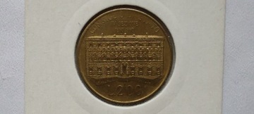 Włochy 200 lirów, 1990 r. 100-lecie Wyd... #S94