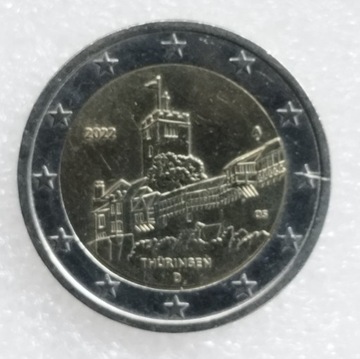 Niemcy 2022 - Turyngia - 2 euro