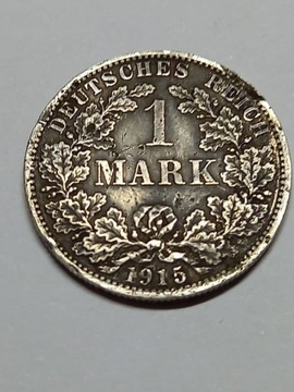 1915  1 MARK - NIEMCY,  A small shield AG