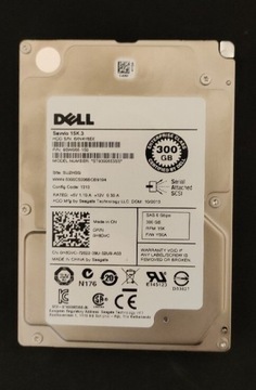 Dysk DELL 300GB 15K 2.5" SAS ST9300653SS