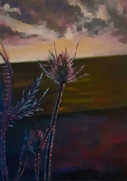 obraz "Brzask" malowany akrylem