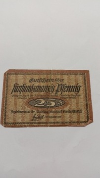 25 Pfennig 1919 rok  Niemcy 