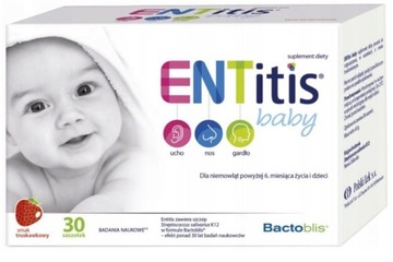 ENTitis Baby- zestaw 30 saszetek truskawkowy smak