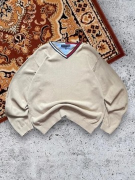 Tommy Hilfiger | sweter w serek | rozmiar XL