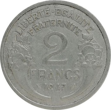 Francja 2 francs 1947, KM#886a.1