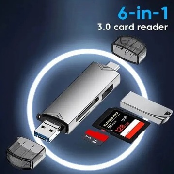 USB 3.0 6w1 karta pamięci