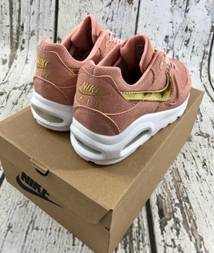 Nike air max 36-39 sportowe różowe białe złote