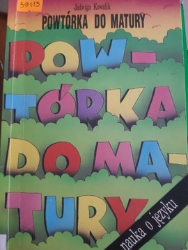 J. Kowalik, Powtórka do matury. Nauka o języku