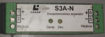 Dwuprzewodowy separator sygnałów 4...20mA S3A-N