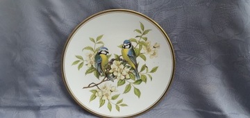 Talerz kolekcjonerski - Ptaki - sikorki niebieskie