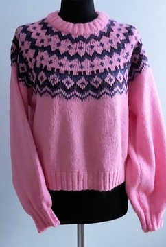 Sweterek zimowy, pink.