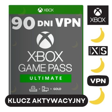 XBOX GAME PASS ULTIMATE 3 MIESIĄCE 90 DNI KLUCZ