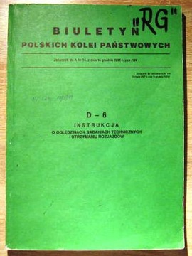 D 6 O oględzinach, badaniach technicznych i utrzym