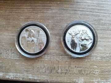 Srebrne monety Hildegarda i Ostara 1 oz