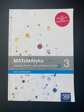 Książka- Matematyka 3 zakres podstawowy, nowa era