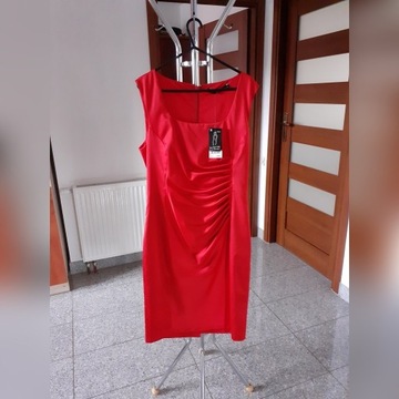 NOWA Sukienka ołówkowa NEXT czerwona rozmiar 40