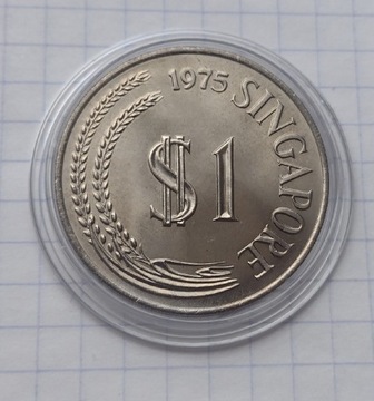 (1692) Singapur 1 dolar 1975 UNC