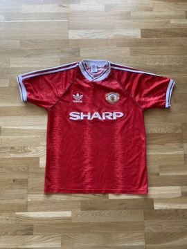 1990-92 Manchester United Home Koszulka Adidas 