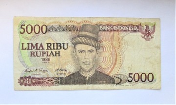 5000 Rupii 1986 r. Indonezja