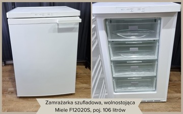 Niska zamrażarka szufladowa Miele, 4 szuflady,106L