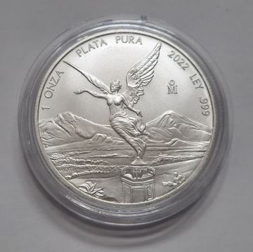 Moneta Mexico Libertad 1 uncja srebra 2022