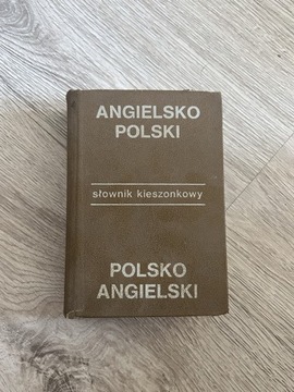 Polsko-angielski słownik vintage kieszonkowy