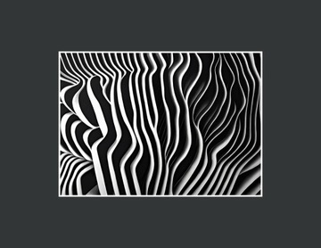 Plakat premium - zebra do salonu