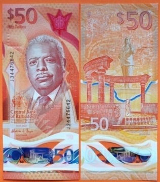 Barbados 50 dolars 2022 UNC 