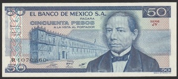 Meksyk 50 pesos 1981 - stan bankowy UNC
