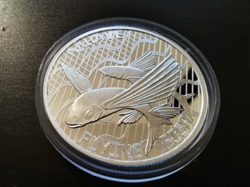 2020 Tokelau Flying fish 1oz Silver srebro uncja