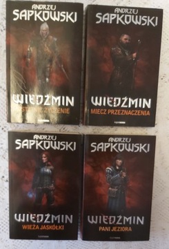 Wiedźmin tomy 1,2,6,7 Andrzej Sapkowski 