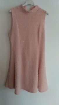 Krótka sukienka z cekinami roz 38