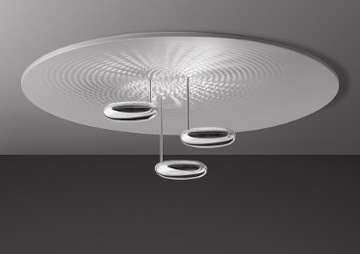 nowoczesna lampa sufitowa Artemide chrom design