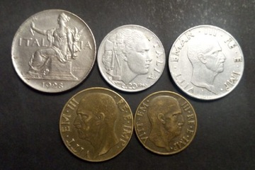 2 Zestaw monet Włochy