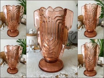  wazon skrzydlak Art Deco Hortensja 449 rozalinowy