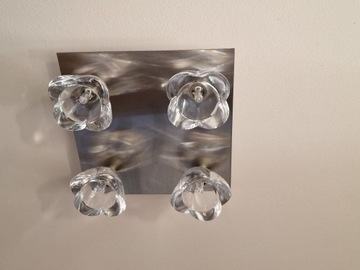 Lampa plafon, sufitowa, szkło - 4 źródła światła