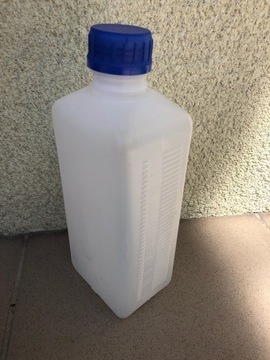 butelka "D5" PE 1L mleczna, bezbarwna + nakrętka