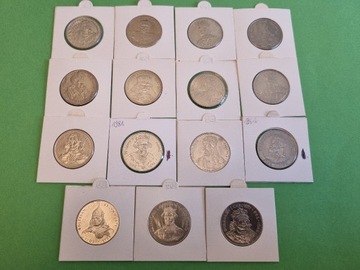 Zestaw 15 monet Królowie Polski