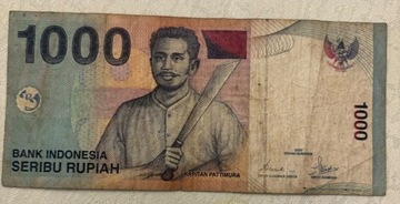 banknot, 1000 rupiah, Indonesia, r. 2000