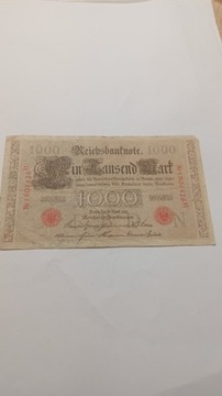 1000 Marek 1910 rok Niemcy 