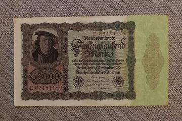 50 000 Marek z 1922r.