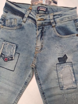 Spodenki chłopięce jeans rozmiar 146