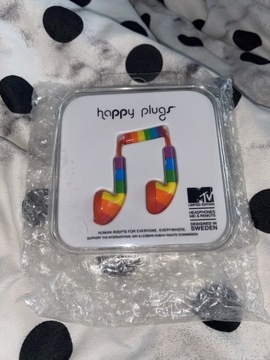 Nowe nie odpakowane słuchawki happy plugs