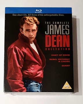 James Dean collection 3x blu-ray FOLIA 3 filmy /PL