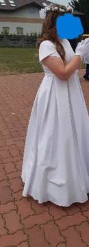Sukienka komunijna XL krótki rękaw