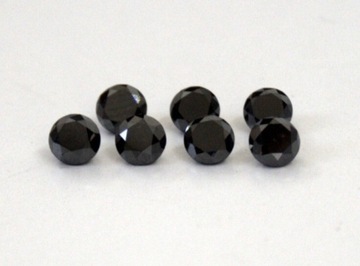 Naturalny czarny Diament fi. 4 mm