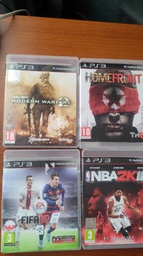 NBA, FIFA, CALL OF DUTY... - Zestaw 4 gier na PS3