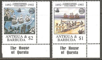 Znaczki Mi. 1665/66 Antigua i Barbuda 1992